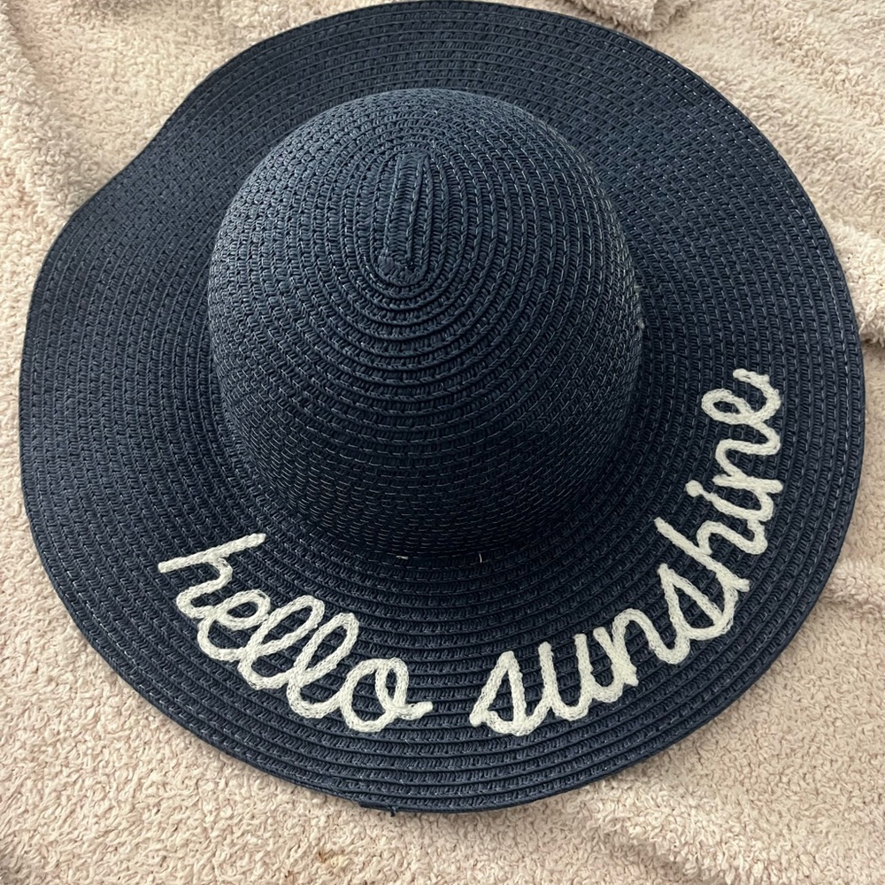 girls “hello sunshine” sun hat